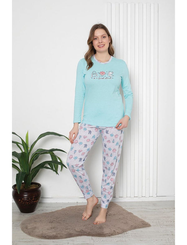 Pijama pentru femei - Light Blue ✨