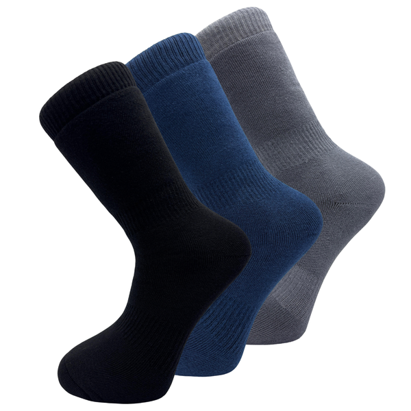 Set 3 perechi șosete LUNGI flaușate complet pentru bărbați